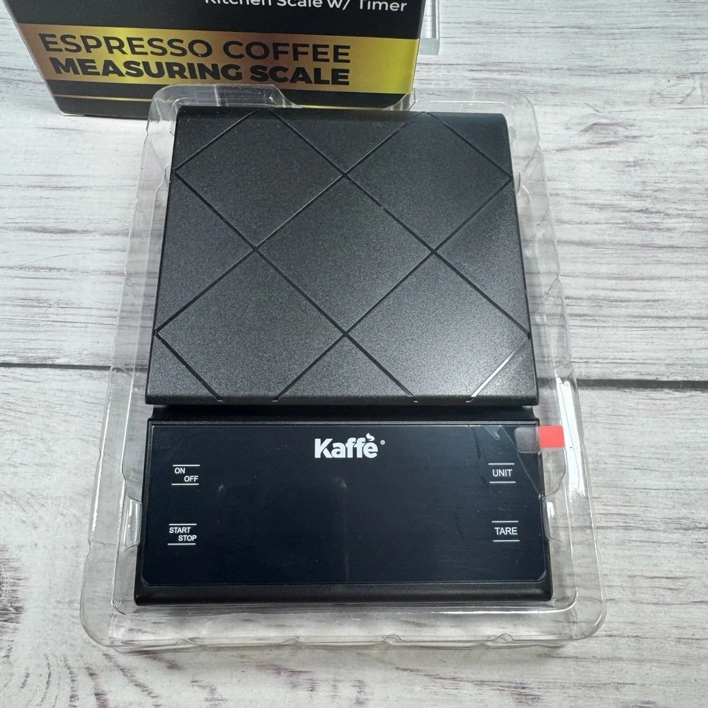Kaffe Digital Espresso Coffee Measuring Scale Black 5.2x7.2 KFES01 Barista Tool